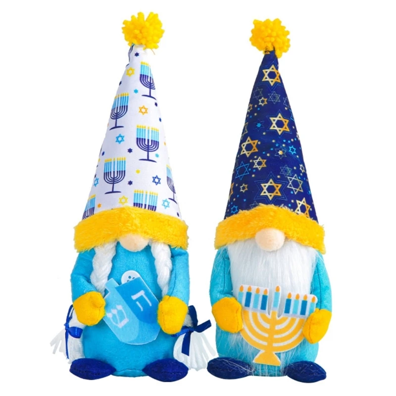 Hanukkah Gnomes plyšové dekorácie Chanuka.