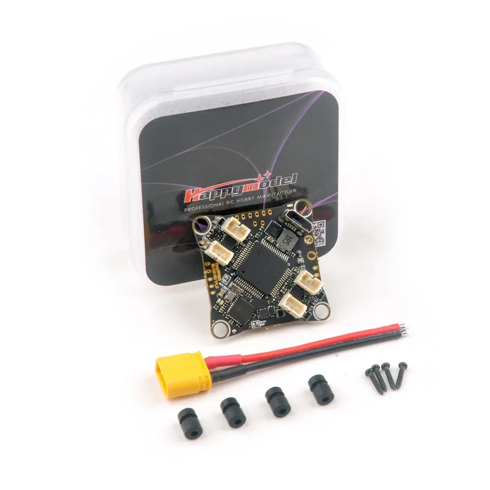 HappyModel CrazyF405HD ELRS 1-2S AIO Flight Controller Vstavaný UART ELRS RX 12A BLHeli_S ESC