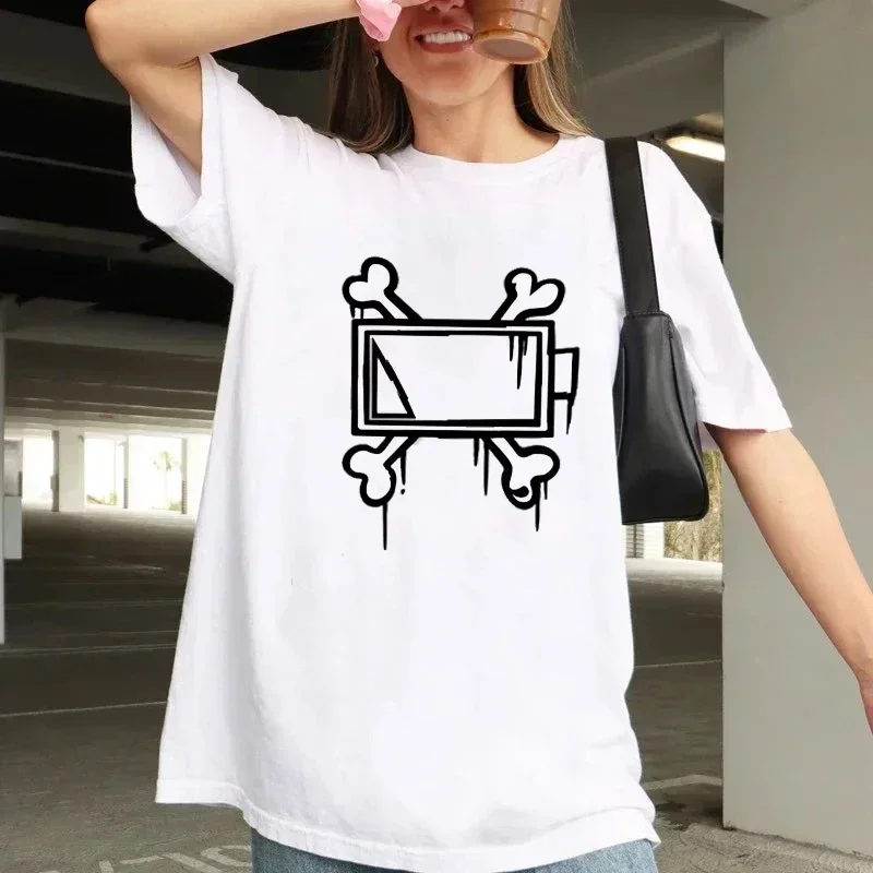 Harajuku Fashion Dámske tričko Funny Cartoon Grafic T košeľa ženské letné ulice ležérne okrúhle krk y2k unisex oblečenie odpaliská