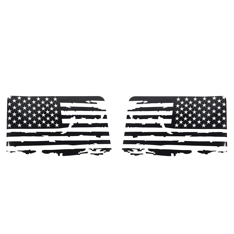 Hardtop Window USA Userted Flag Decals American Flag Stickers pre Jeep Wrangler 2011-2017 JK 4 Door, 1 páry_x01a