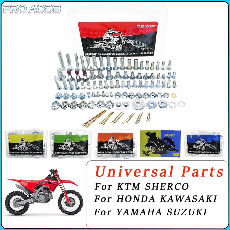 Hardvérová skrutka plná plastová súprava pre honda cr CRF CRF-R CRF-RX CRF-X 125 150 200 250 300 350 400 450 2003-2024