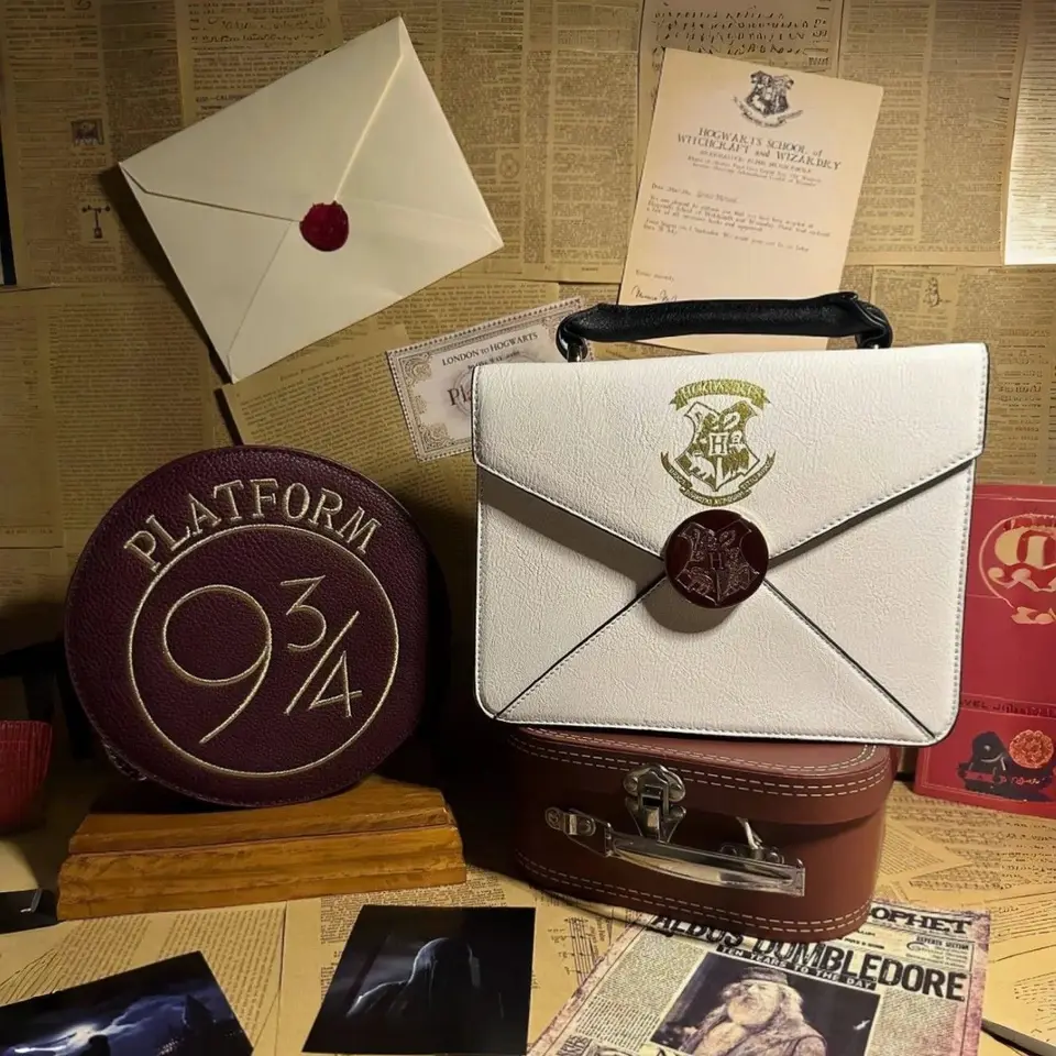 Harry Potter obálka tašky, Rokfortská školská obálka vetra jedno rameno Crossbody Harry Potter ručná poštová taška