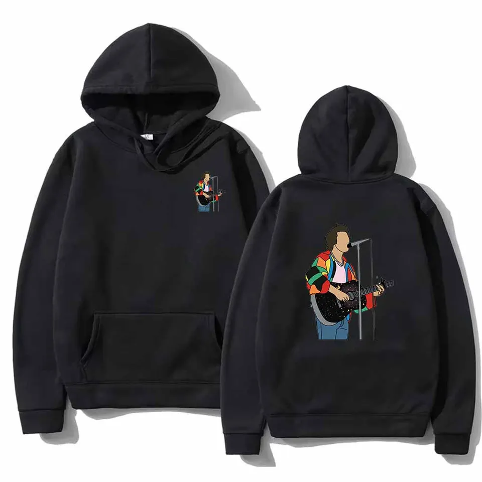 Harry Styles Singing s gitarou Love on Tour Hoodie Fashion Streetwear s kapucňou Grafické športové oblečenie Príležitostné mikiny