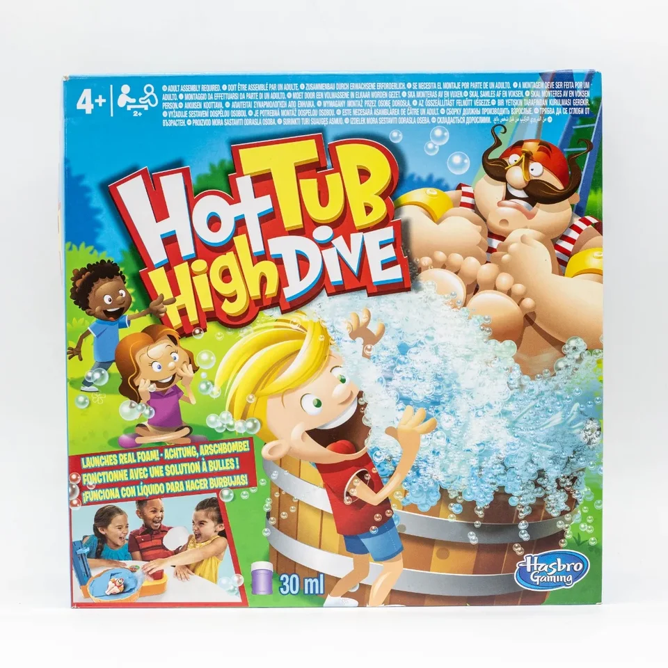 Hasbro Gaming Very High Dive Game s bublinkami pre deti stolová hra Boys Girls Girls Party Games Games Birthday Darčeky