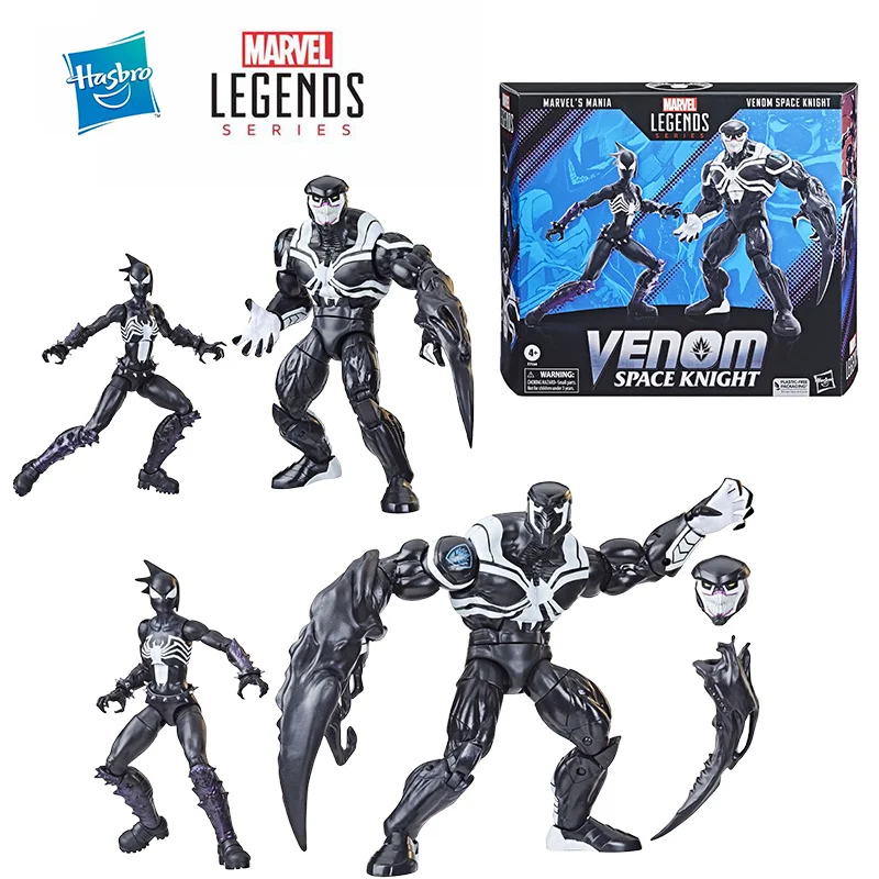 Hasbro Marvel Legends Series Venom Space Knight and Mania 2-Pack 16cm Anime Original Action Figure Model Gift Collection