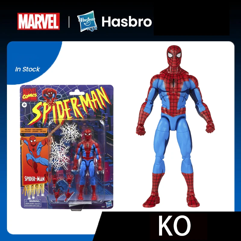 Hasbro Marvel Legends Spider Man: Retro Collection Ko Spider-Man Cel Shaded (retro) akčná figúrka Nová na sklade