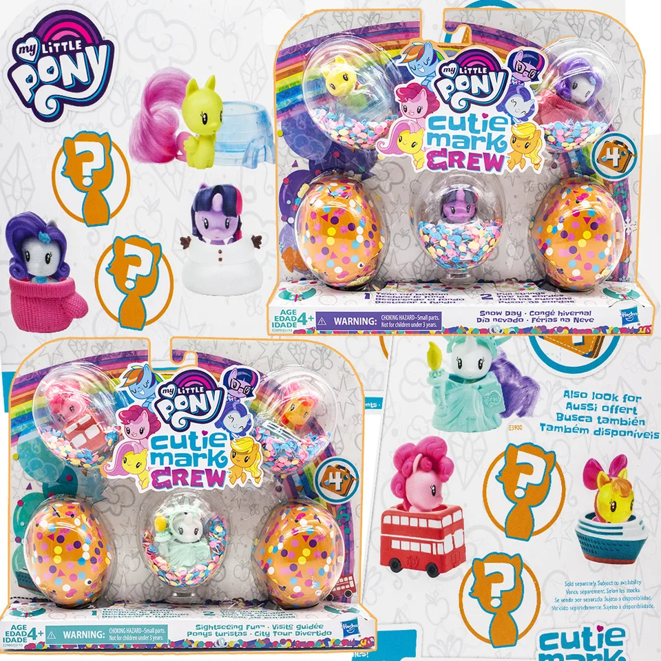 Hasbro My Little Pony Cutie Mark Crew Snow Day Blind Box Cute Doll Action Figule Collective Toy Ornament Detské narodeniny darčeky