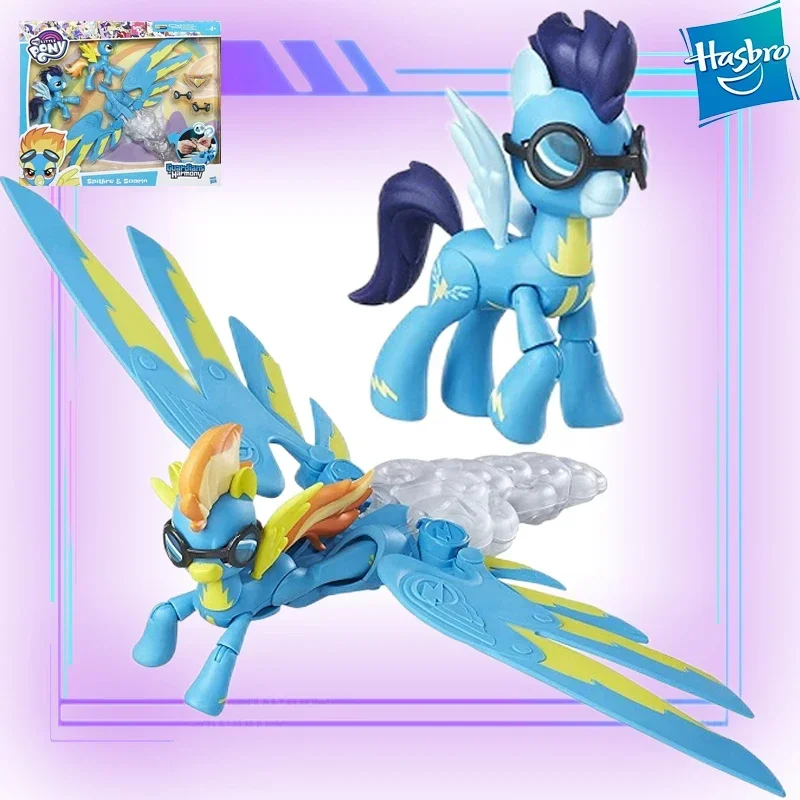Hasbro originálne môj malý poník blesk pegasus model akčná figúrka Kawaii Cartoon Girl Kartoon DETS Hračky vianočný darček