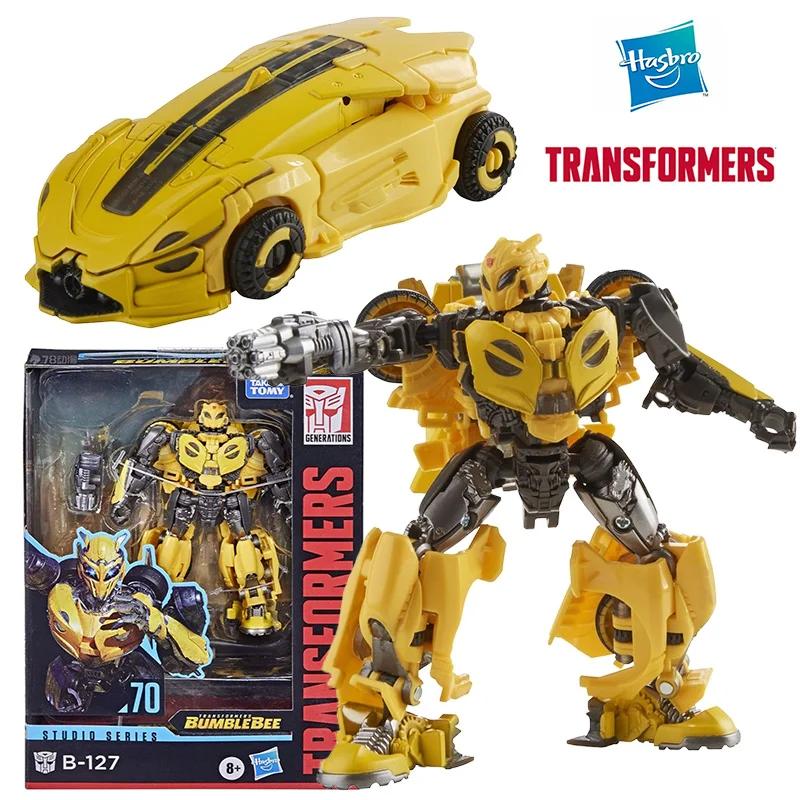 Hasbro Transformers Bumblebee Studio Series SS70 B-127 12cm Deluxe Class Anime Original Action Figure Model Toy Gift Collection
