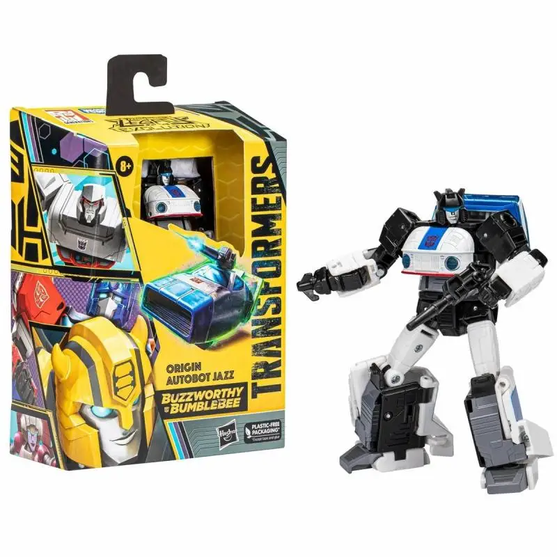 Hasbro Transformers Buzzworthy Bumblebee Legacy: Evolution Origin Autobot Jazz Deluxe Class Action Action Gift
