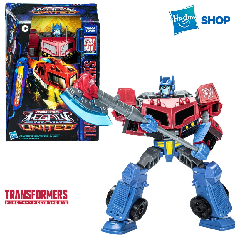 Hasbro Transformers Legacy United Voyager Animovaný vesmír Optimus Prime 7 ”akčná figúrka Nová na sklade