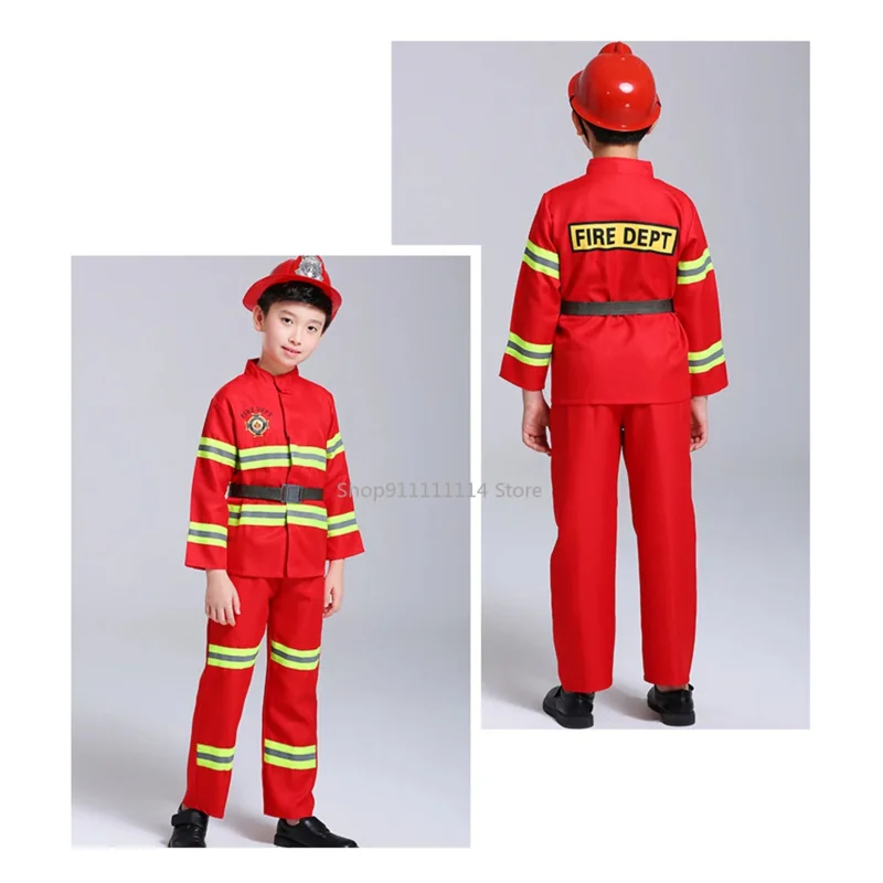 Hasiči pre deti uniformný automobil stan Sam Deti DELICKY Hasičský hasičský hračky Hračky Set Boy Girl Girl Halloween kostým darček Cosplay