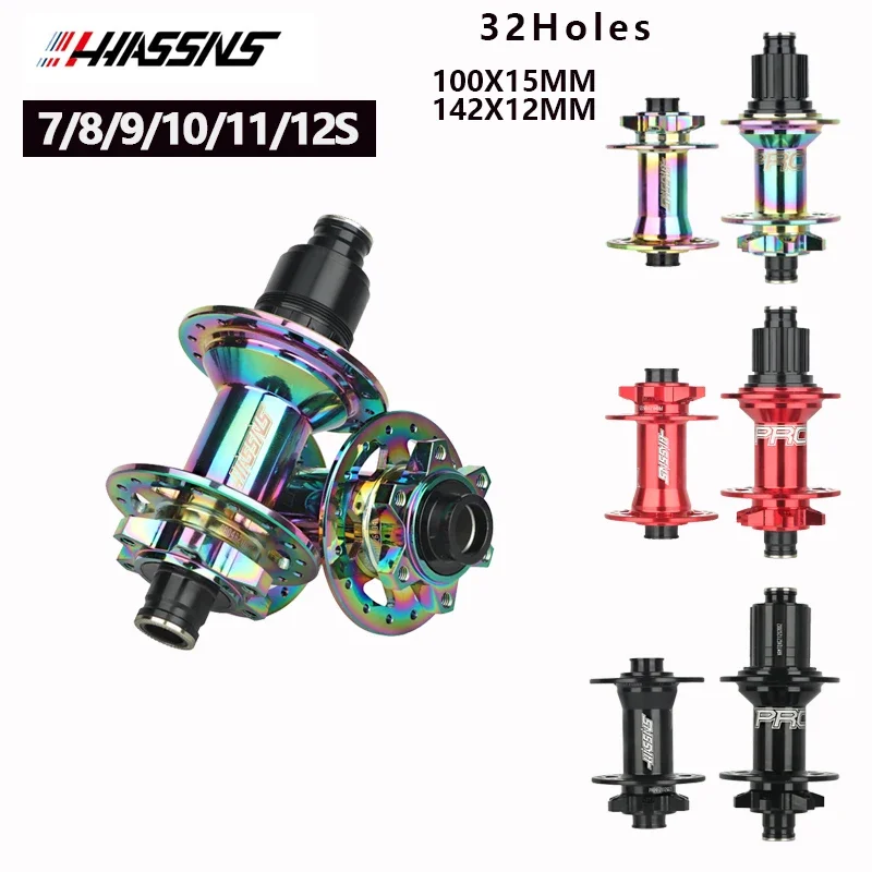 HASSNS PRO4 MTB HUB 32 OTHORE TRUM HUB PREDNÁ 100 mm zadná 142 mm 32H Hluk Cube Cube príslušenstvo 7 8 9 10 11 12 rýchlosť