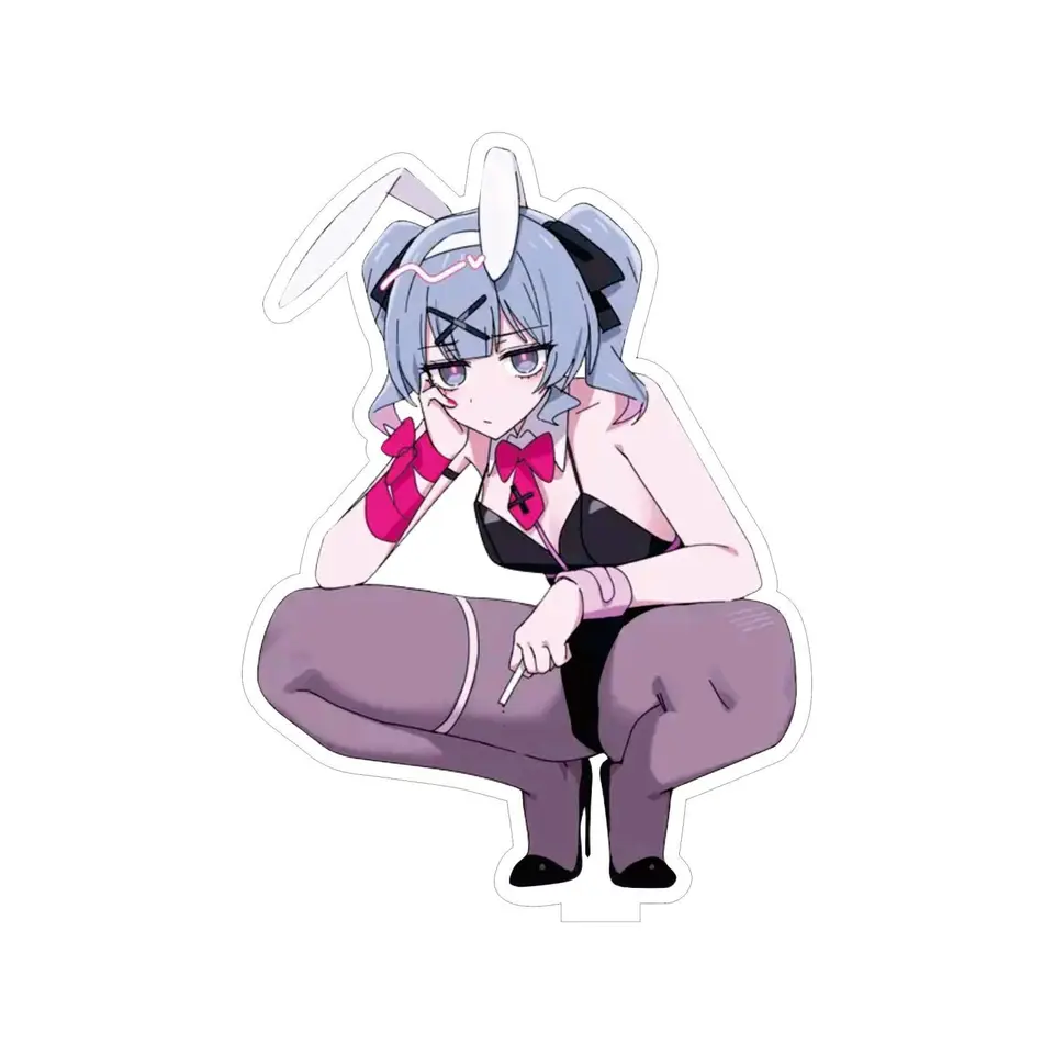 Hatsune miku akrylová stojanová postava Hatsune Miku Project Diva Anime Periférna originalita Bunny Girl Acryl Desktop Ornament