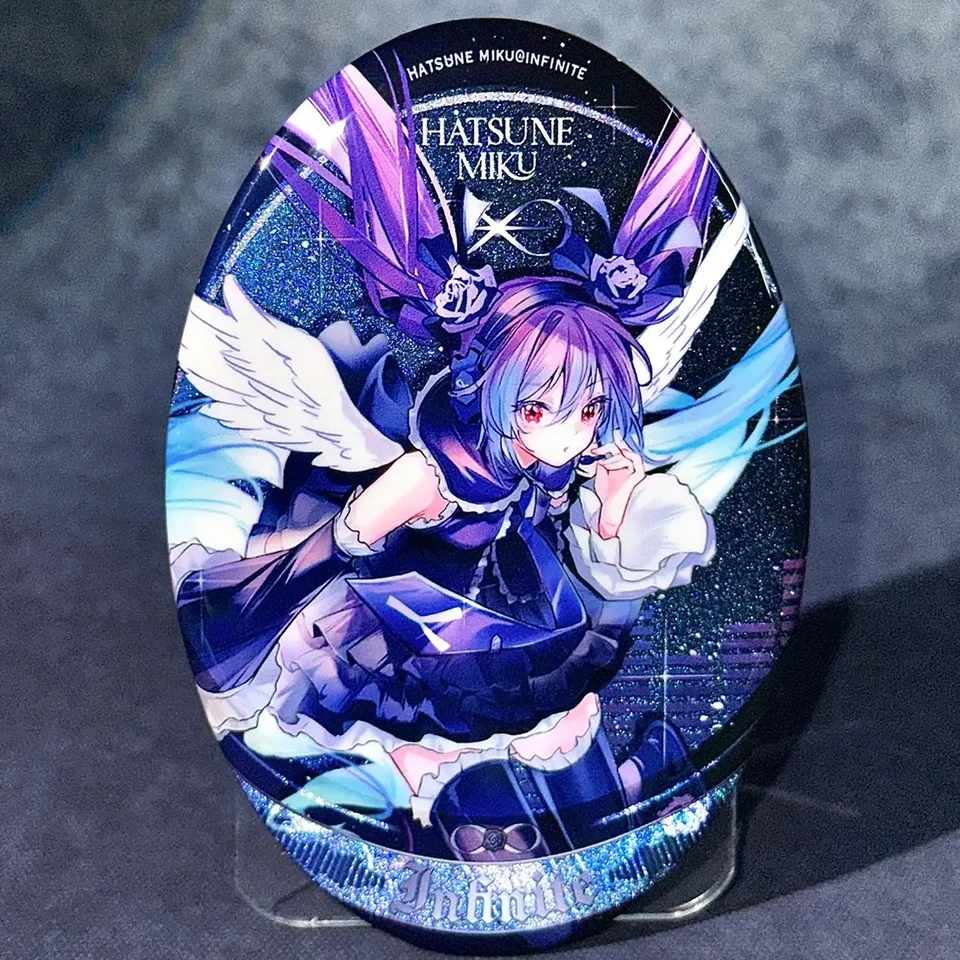Hatsune Miku Badge akrylový stojan postava Hatsune Miku Diva Anime Periférie roztomilých jemných osobnostných stolov Ozdob