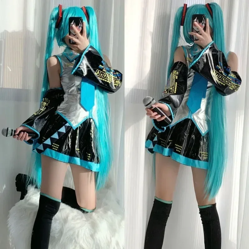 Hatsune Miku Cosplay Clothes Animation Formula oblečenie miku parochňové doplnky krátke sukne plná sada halloweenských večierkových odevov