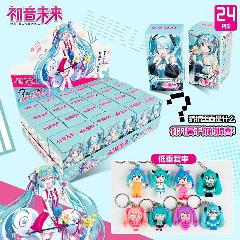 Hatsune Miku Keychain Blind Box prívesok karikatúra Karika