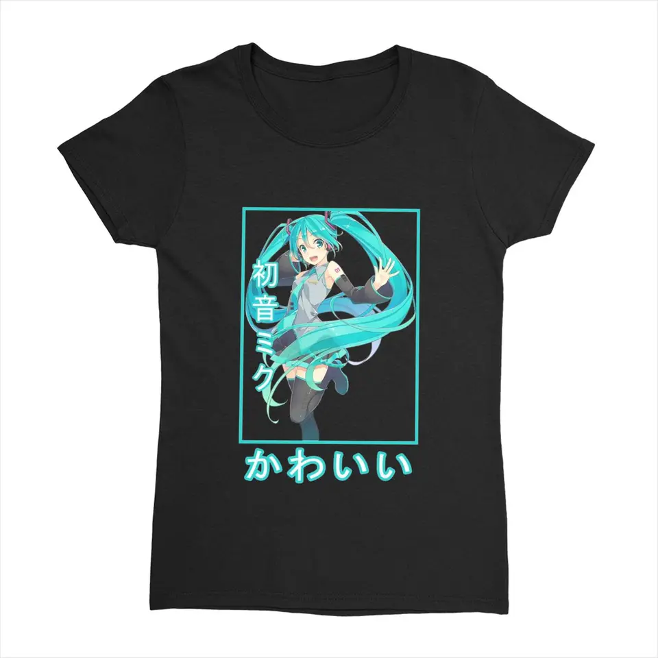 Hatsune Miku T košeľa anime populárne tričká s krátkym rukávom Streetwear Tshirt Beach Casual O.
