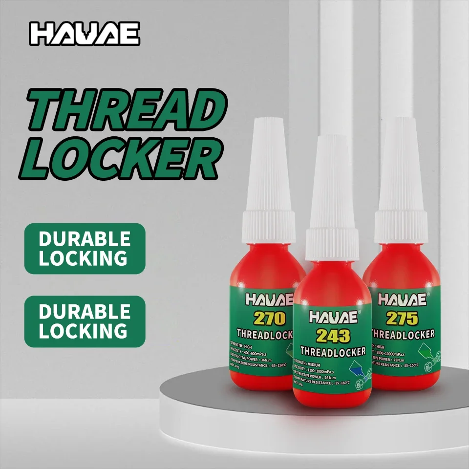 Hauae Trhlelocker Glue 222 241 242 243 262 263 270 272 275 277 290 2701 Zamykanie závitu Lepidlo Tepelné a hrdzavé tesnenie lepidlo