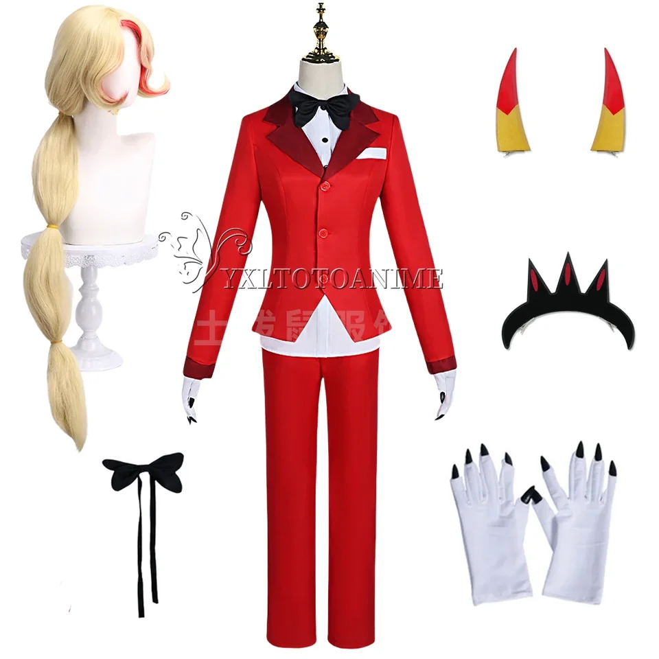 Hazbin Cosplay Hotel Charlie kostým Suit Uniform Outfit Halloween Karneval kostýmy