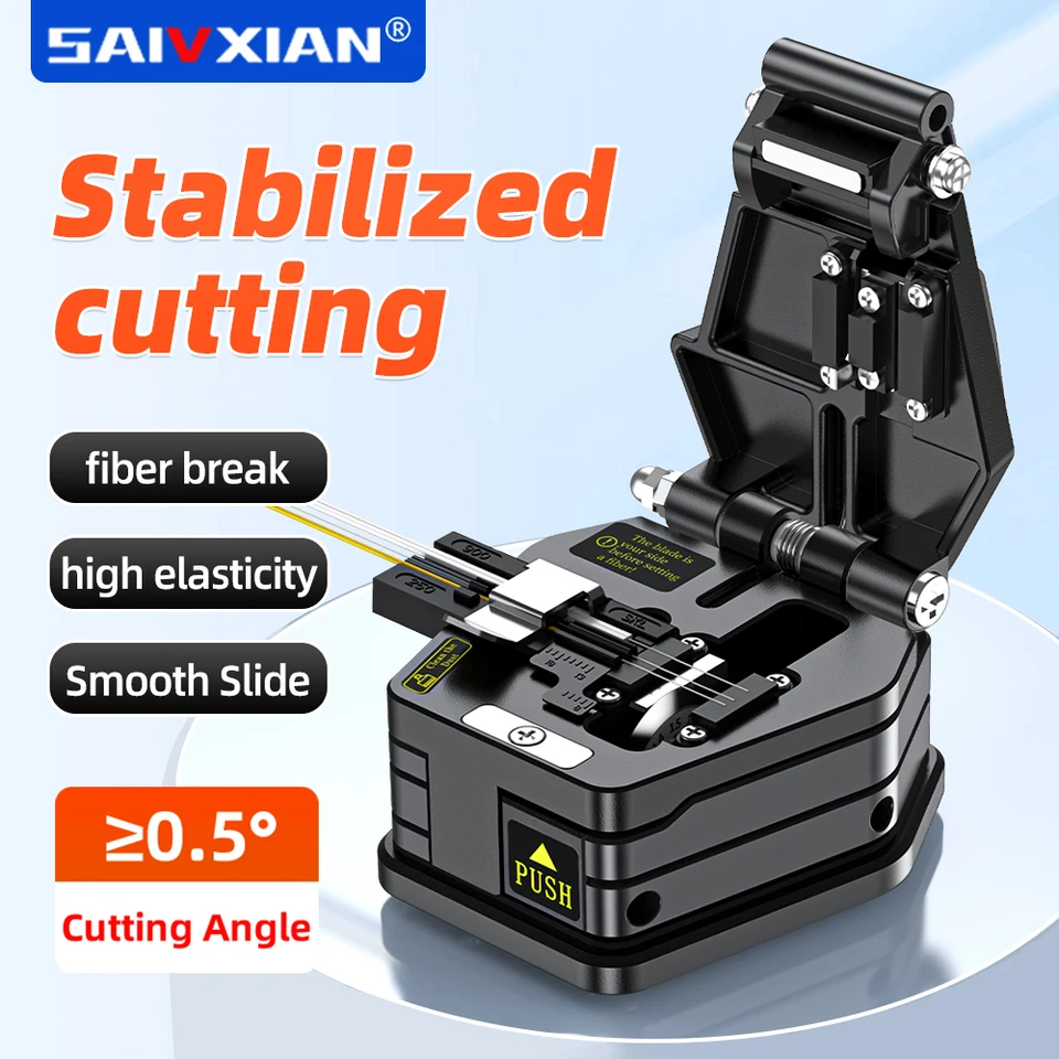 HB-6C Nový FTTH High Precision Cutting Tool Optické vlákno Cleaver káblové fúzia Fúz