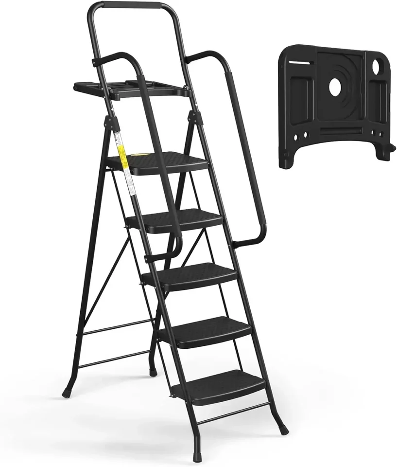 HBTOWER 5 krokový rebrík s zábradlia