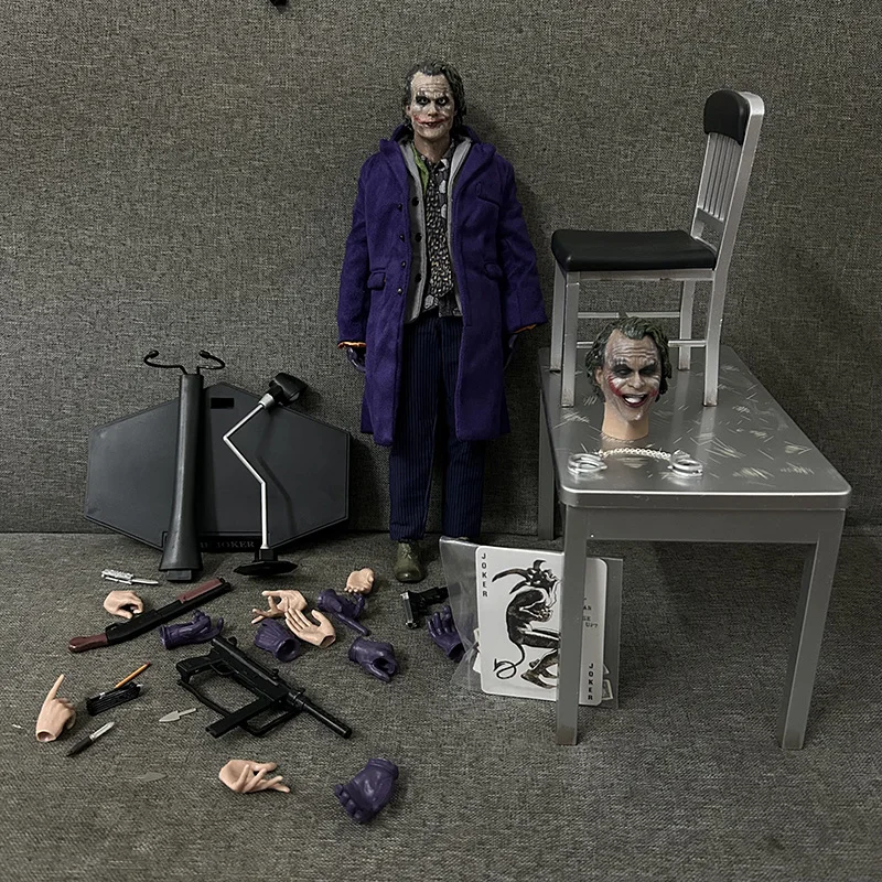 HC Hot Toys Joker postava The Dark Knight Joker Variant Skutočné oblečenie Joker Action figure PVC Collectible Model Model Toy Gift Doll