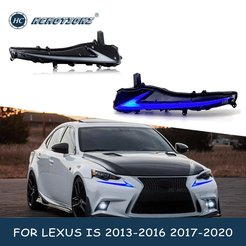 Hcmotionz LED Day Bežné svetlá pre Lexus IS250 IS350 F 2013-2016 2017-2020