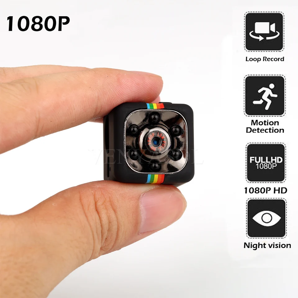 HD 1080P 12MP Mini Camera Night Vision Camcorder Cam Nanny Espiu DV Security Sport Sport Action