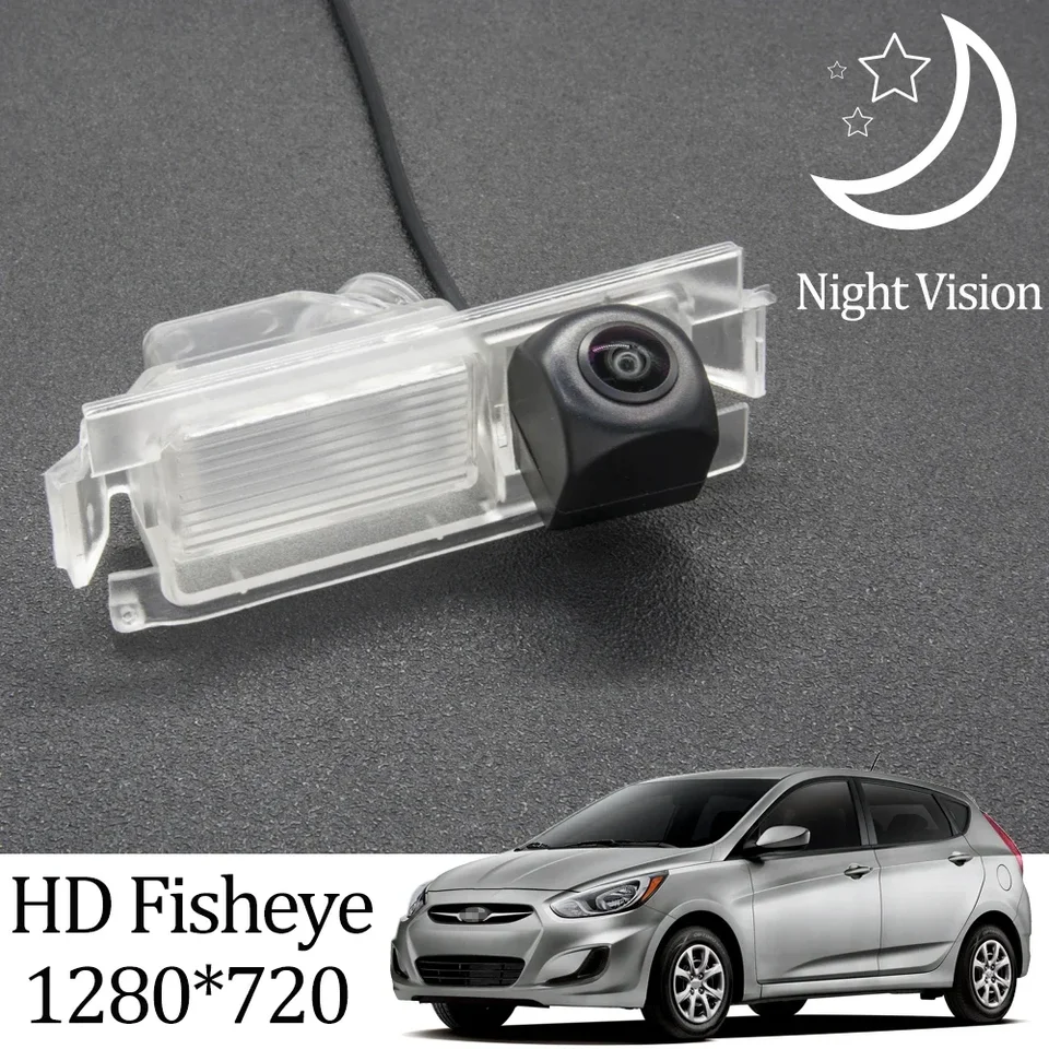 HD 1280*720 FISHEYE Zadný fotoaparát pre fotoaparát pre Hyundai Accent/Solaris/Verna (RB) Hatchback 2010-2018