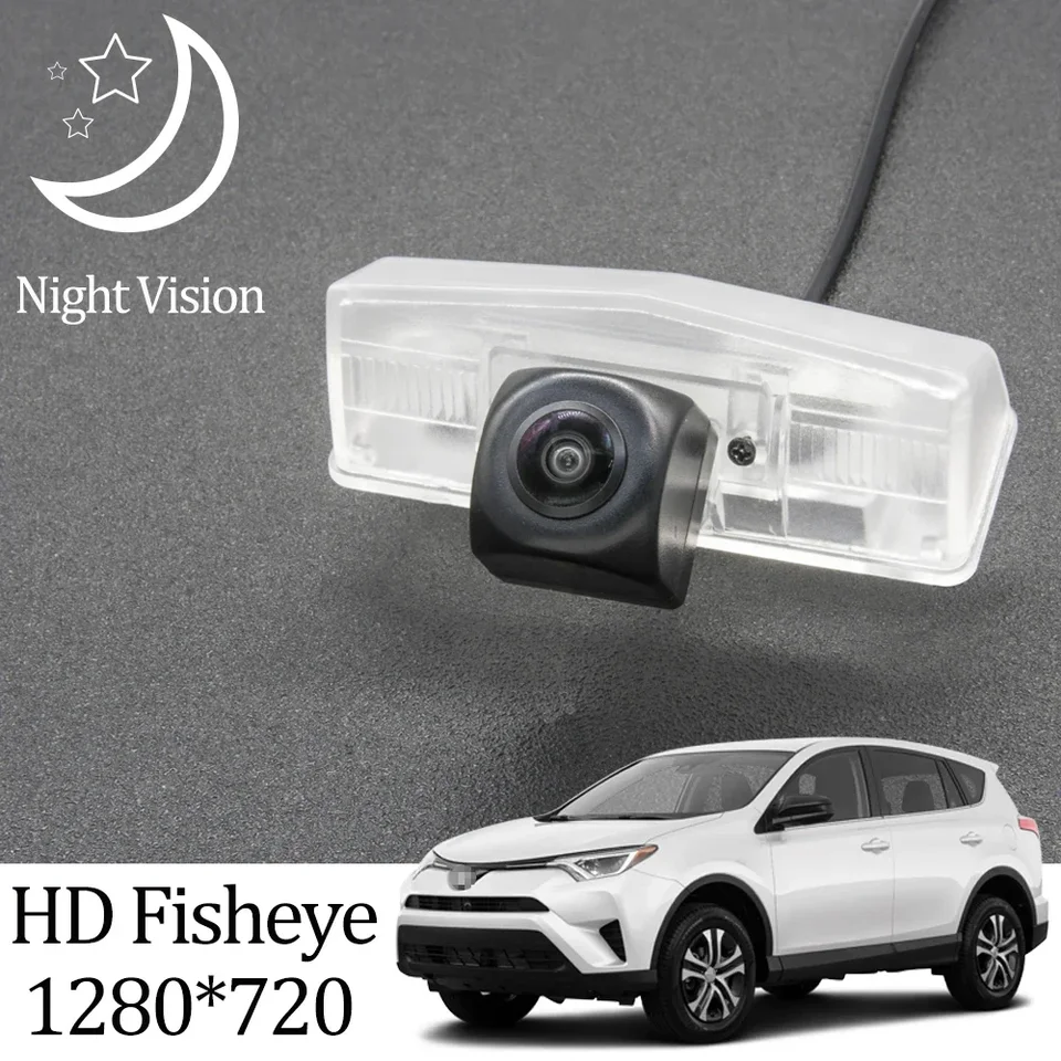HD 1280*720 Fisheye Zadný výhľad kamera pre Toyota Rav4 Rav 4 2013 2014 2015 2016 2017 2018 2018 2019