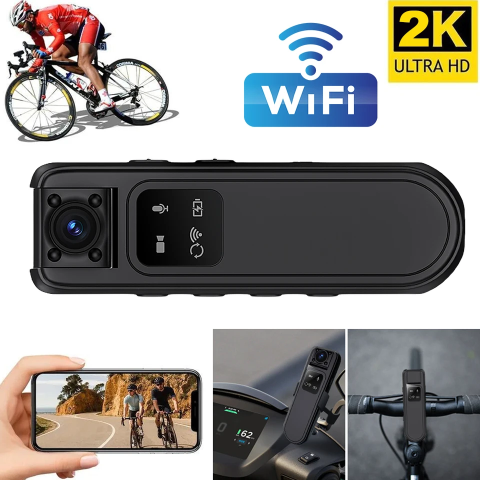 HD 2K Mini Camera Infračervená nočná vízia wifi miniatúrna videokamer