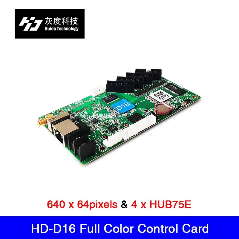 HD-D16 Asynchrónna podpora karty s plným farebným ovládačom Wi-Fi / U-Disk / Ethernet / 4G Riadiaci rozsah 640 x 64 pixelov