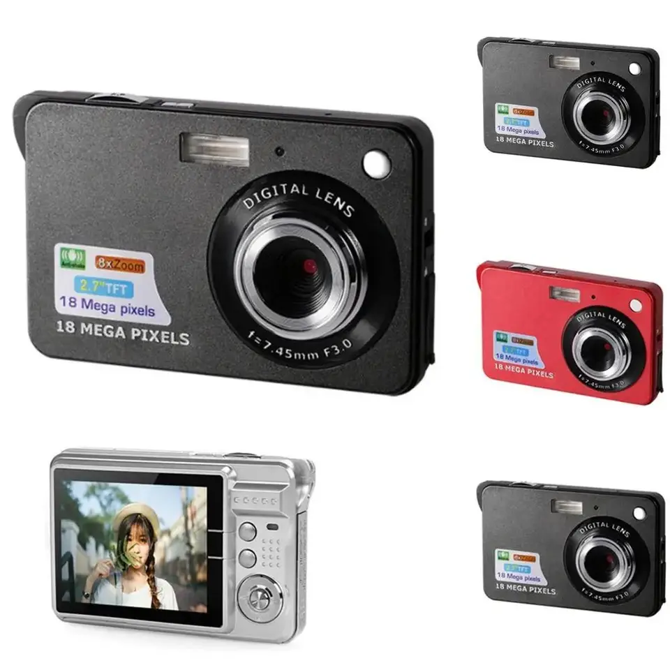HD digitálny fotoaparát s LCD obrazovkou detské fotoaparáty Outdoor Anti-Sake Instant Photo Camera Nabíjateľná fotografia