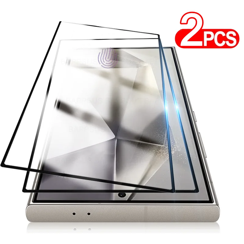 HD odomknuté temperované sklo pre Samsung Galaxy S24 Ultra S23 Plus Anti -Fingerprint Screen Screent Chráni pre Samsung S23 S24Plus S20fe