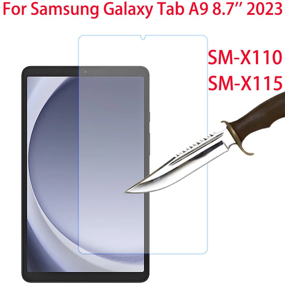HD Temperované sklo pre Tab A9 8,7 palca 2023 Ochranné tablety Tablet pre A9 SM-X110 SM-X115 pre A9 SM-X110