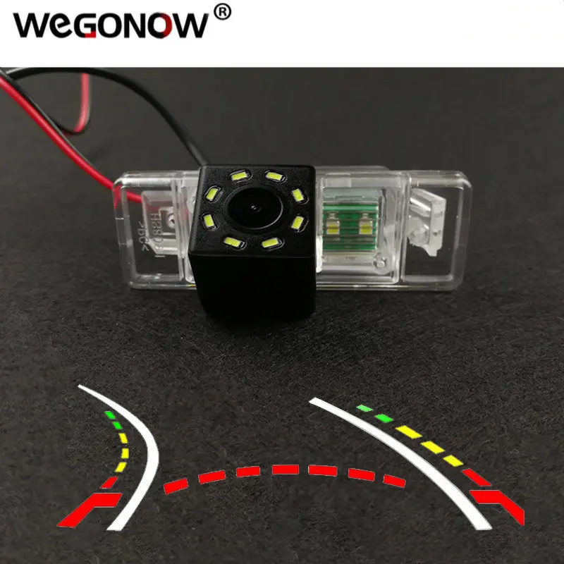 HD Wireless Car CCD Zadná kamera Fisheye 12 LED dynamika pre Citroen C-Quatre C-Triomphe C5 C4 Nissan Qashqai X-Trail Peugeot 307