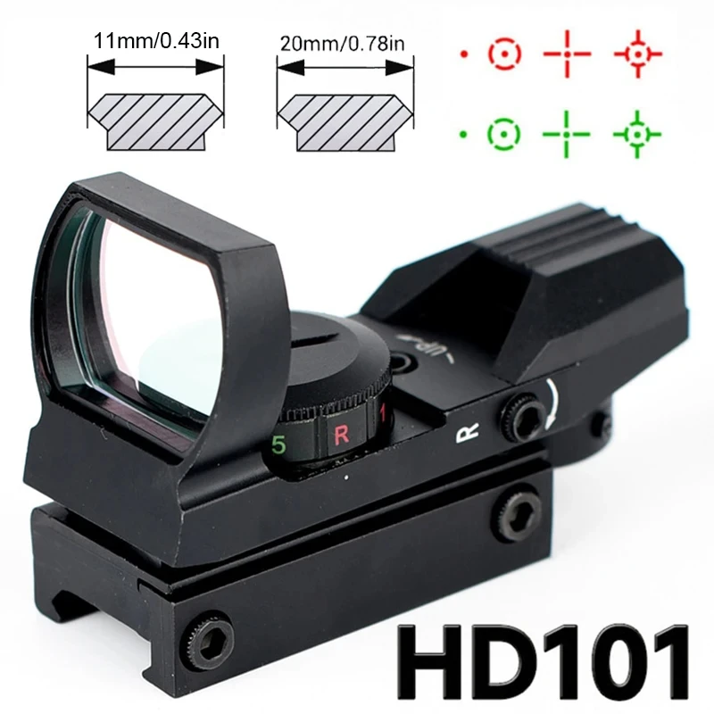 HD101 Červená/zelená bodka IPX4 SOCKOPPOP ADPOROUD OPTICKÁ PUBOVÁ SPOLOČNOSŤ ROZHODNOSTI 11/20MM RELEFTREFICKÝ TAKÝCH PUBLESCOPE NA LOVE NA LOVE