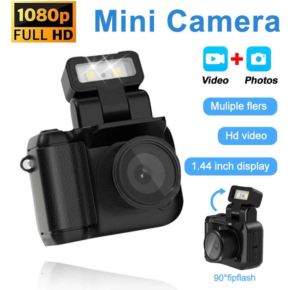 HD1080P Monoreflexes Mini Camera CMOS s LCD obrazovkou Flash Lamp a batériu Dock Prenosný videorekordér DV Y4000