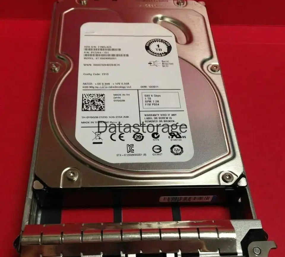 HDD pre Dell PowerEdge R320 R410 R4301T SAS 3.5 ST1000NM0001 HDD