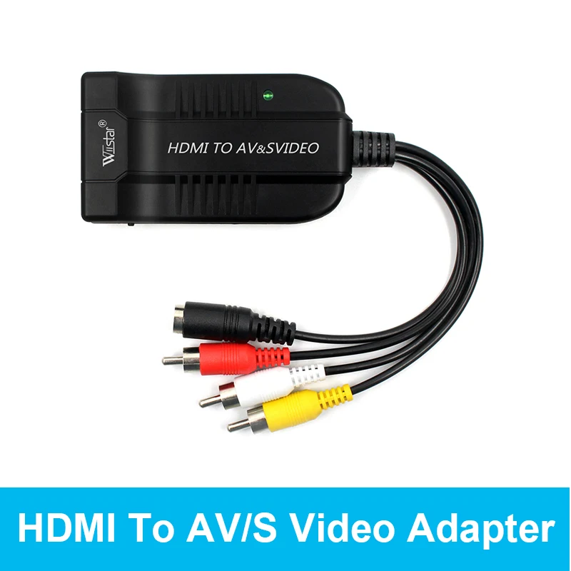 HDMI až RCA S VIDEO CONVERTER AV/CVSB L/R Video box HD 1080P 1920*1080 60Hz HDMI2AV SPOLA NTSC PAL OUTPUT HDMI to AV S VIDEO
