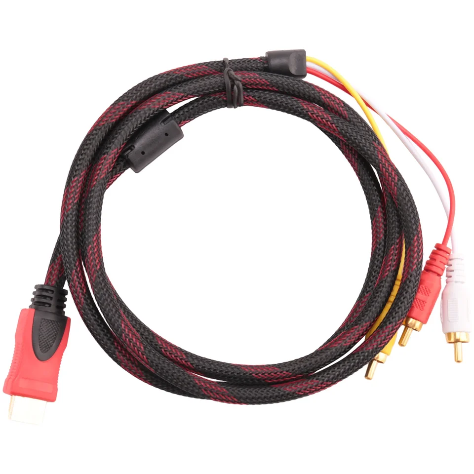 HDMI MASE TO RCA Video Audio AV káblový adaptér pre PS3 PS4 pre Xbox One Wii, najnovší