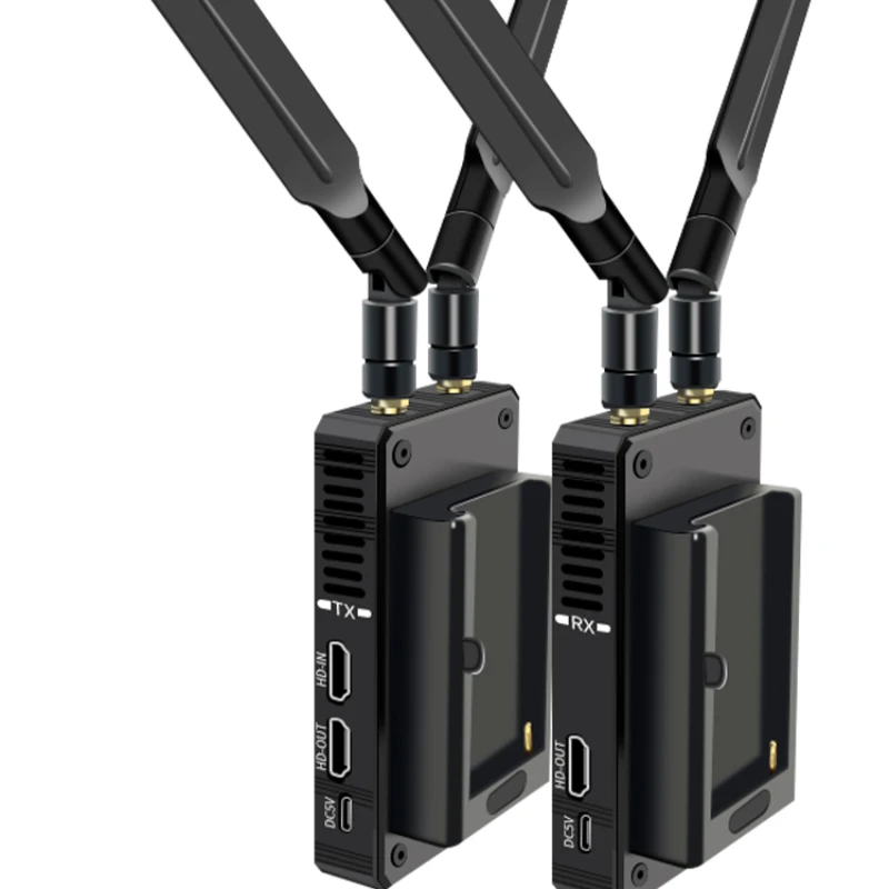 HDMI Wireless Image Transmission Extension Paseter HD SLR Micro Camera Live 200 metrov pripojený k monitorovi projekcie televízie.