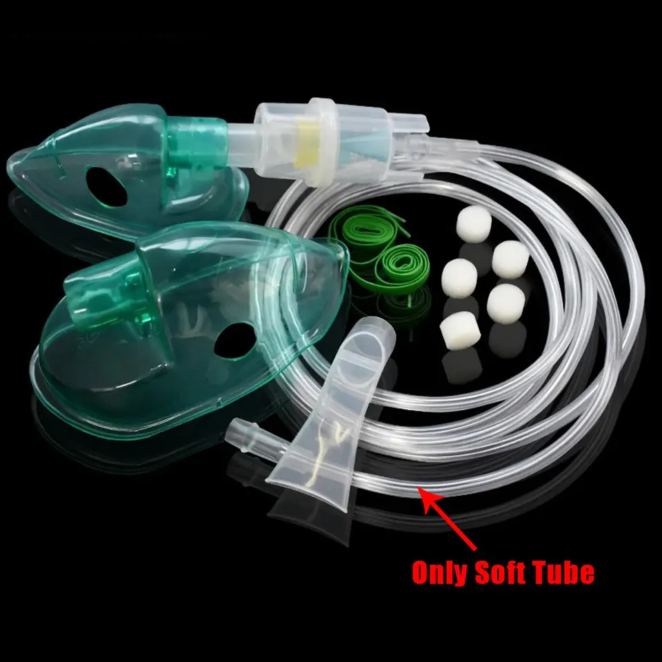 HDRsmtMed 1,6 m atomizátor mäkkej trubice pre dospelé deti inhalátorový katéter Nebulizer pohár hadice hadica liečivý domáci vzduchový kompresor Nebulizer