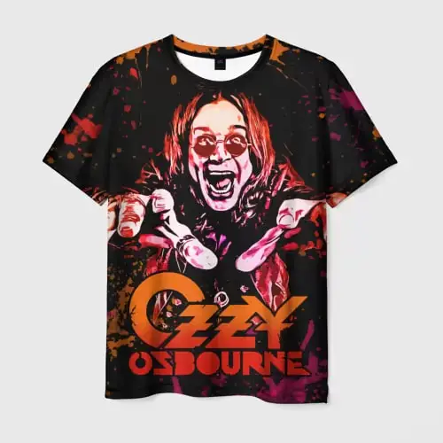 Heavy Metal Rock Band Rapper Ozzy Osbourne 3D tlač Trinky pre mužov/dámske hip hop s krátkym rukávom Tričko Top Fashion Tee Clothing