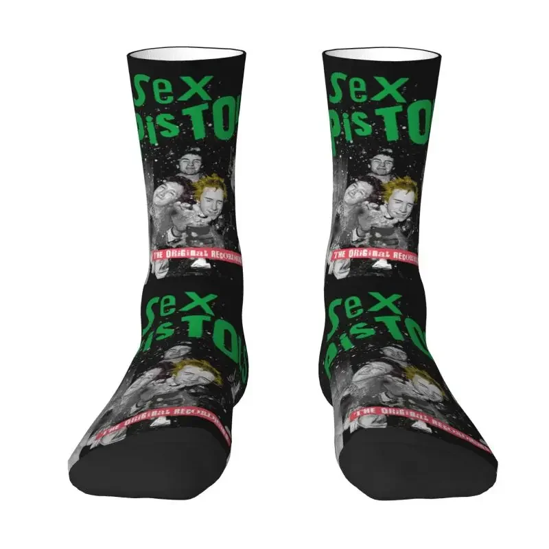 Heavy Metal Sex Guns Men's Crew ponožky unisex Cool 3D tlačená rocková kapela šaty ponožky