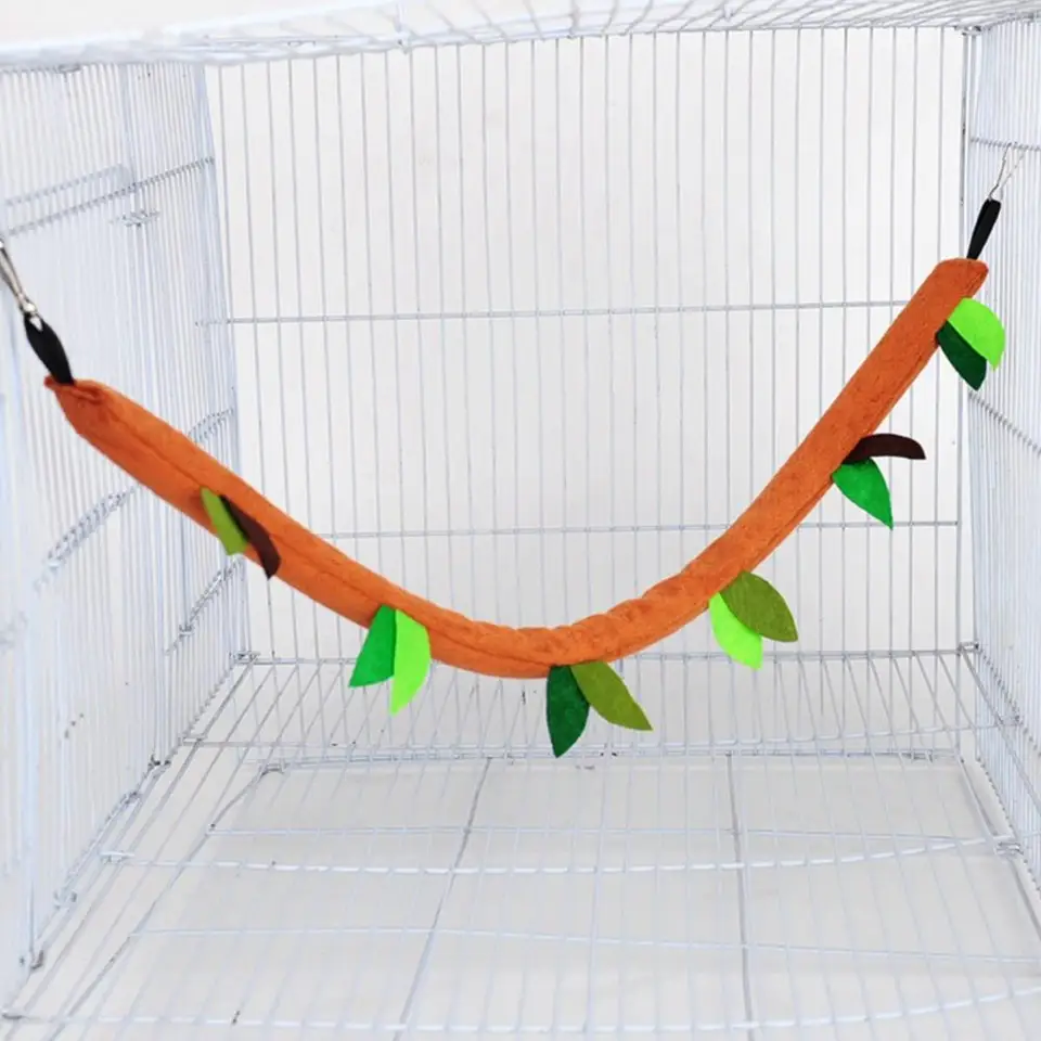 Hedgehog Zimná chata zavesenie hrania mäkkého teplého klietkového lana Pet Pet Swing škrečok posteľ Parrot hojdacia hojdačka