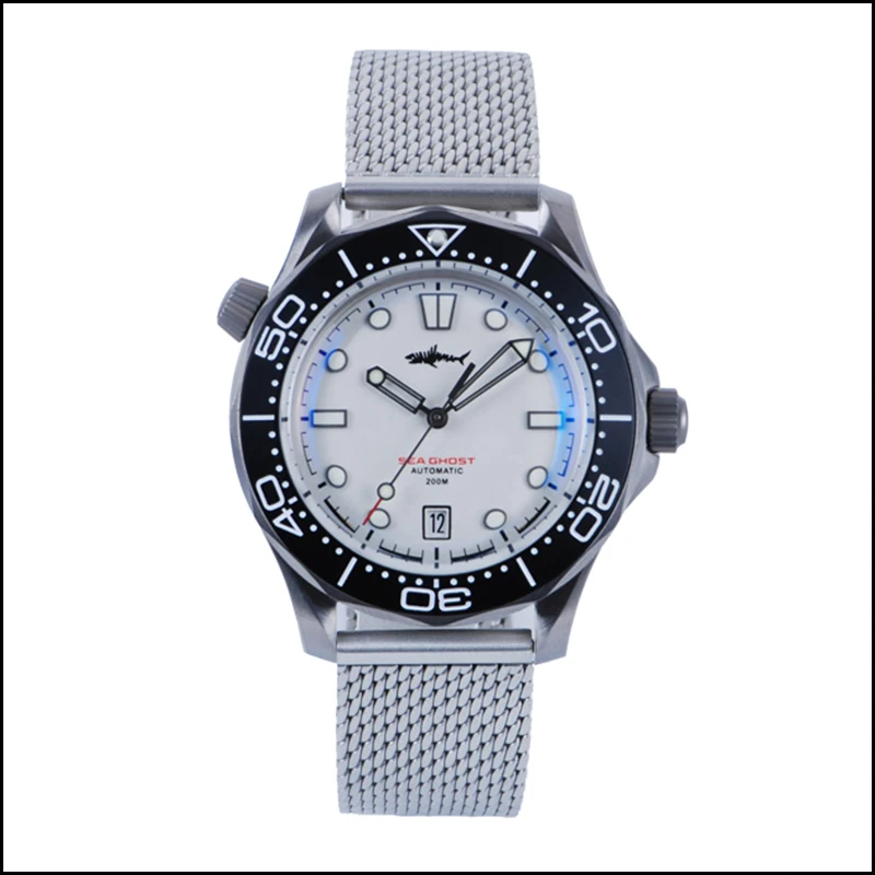 Heimdallr Titanium Watch Sea Ghost v2 nttd NH35 Dátum pohybu C3 LUME SAPPHIRE CRYSTAL 20BAR Automatické mechanické potápačské hodinky Men