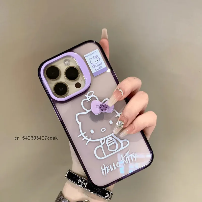 Hello Kitty 3D Bow Cuil Cartoon Print Puzdro
