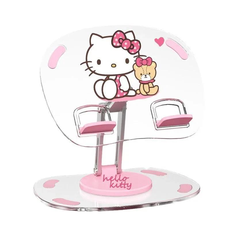 Hello Kitty Hliníková zliatina PMMA nastaviteľná módna rotačná skladacia teleskopická vhodná pre panelový počítač alebo držiak na telefón